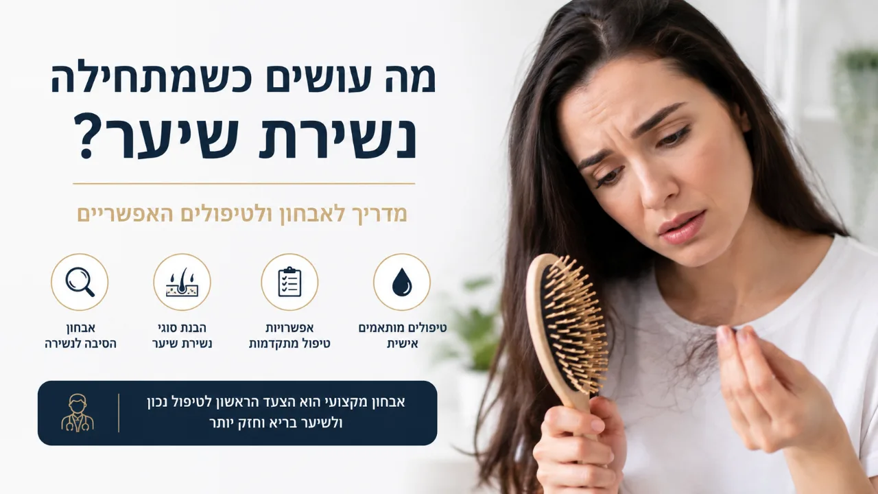 מה עושים כשמתחילה נשירת שיער